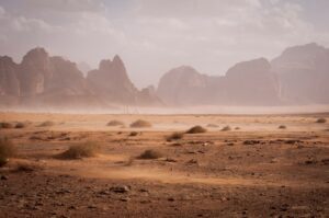 un désert aride